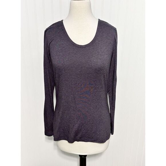 32 Degree Heat Women's Scoop Neck Long Sleeve Pullover Tee Gray Size XL Set of 2 - Picture 1 of 12